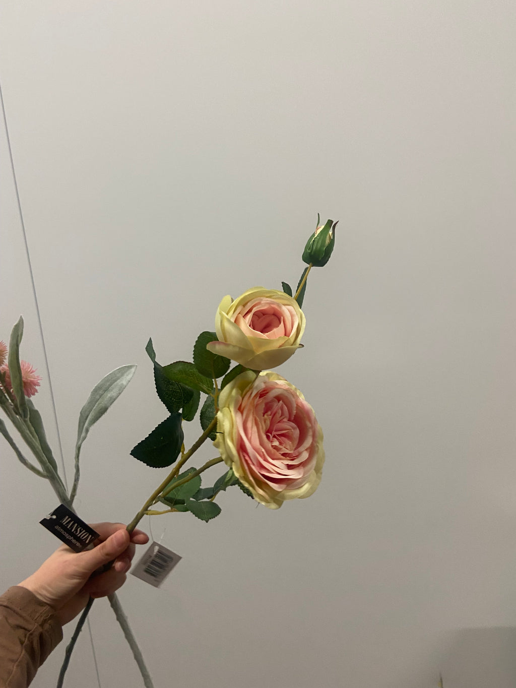 Roos white pink 72cm