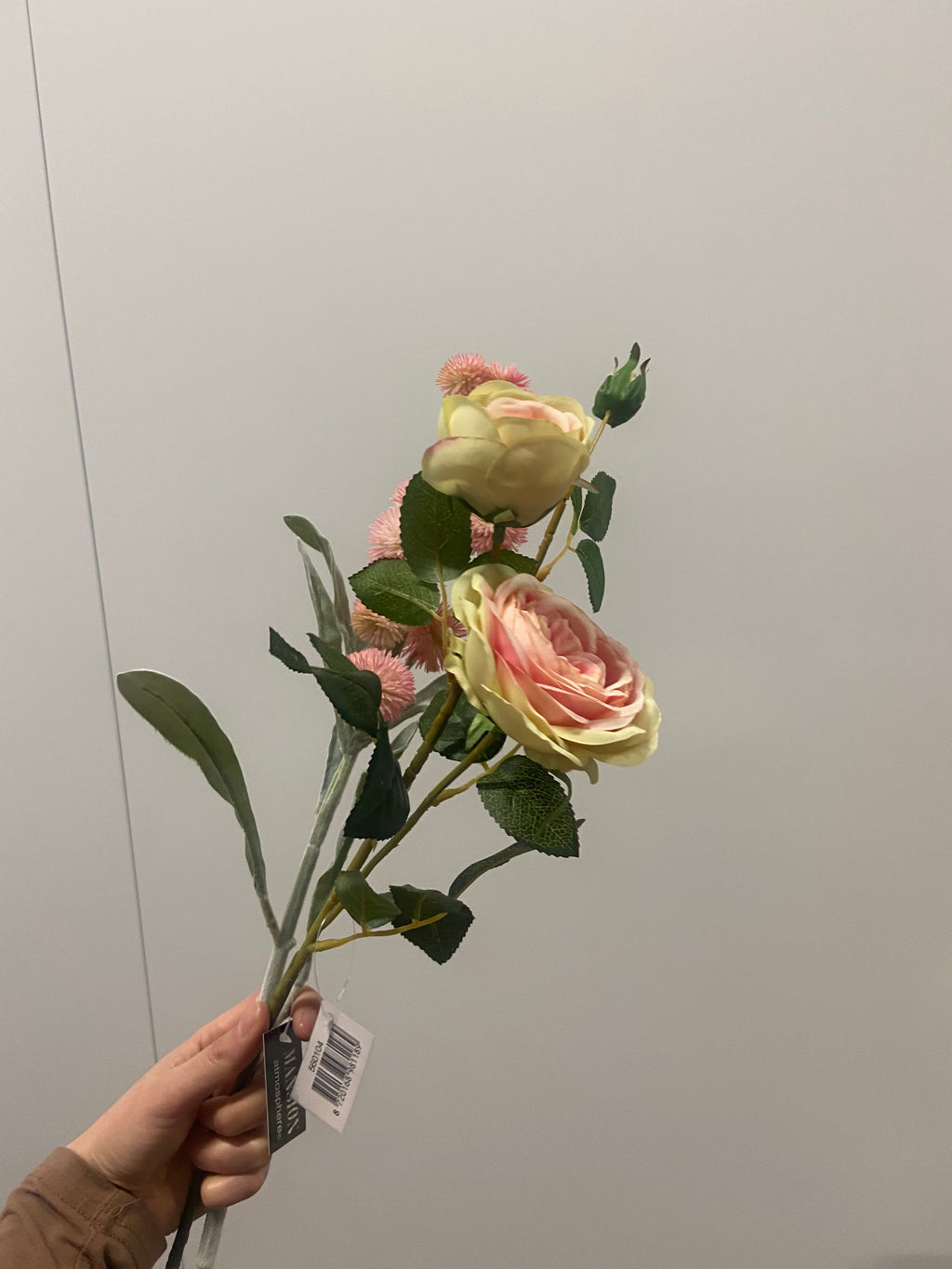 Roos white pink 72cm