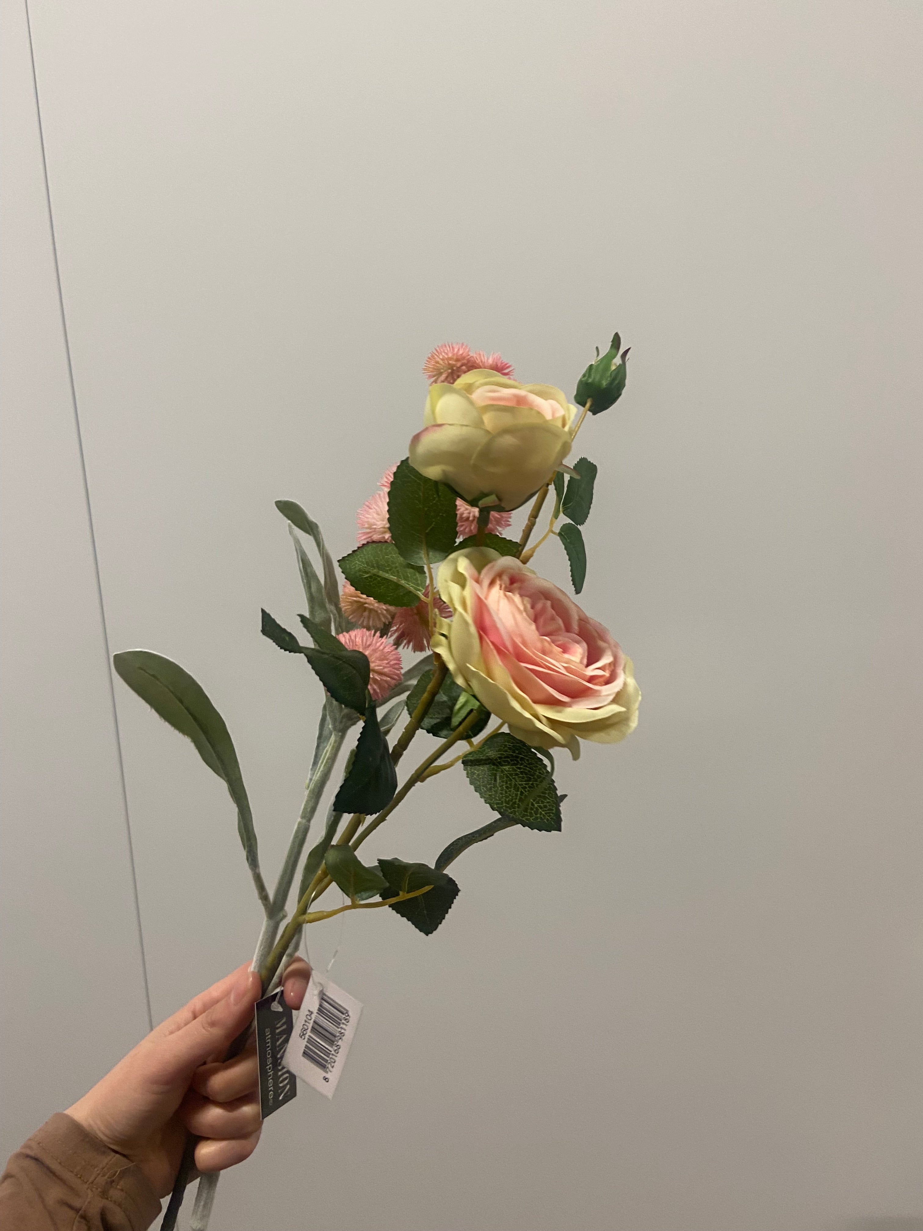 Roos white pink 72cm