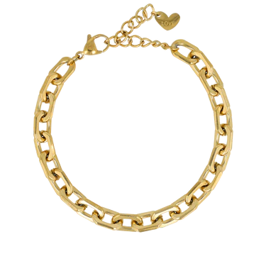 Schakelarmband goud