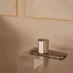 Marmer dienblad rechthoek S bruin 10x25cm