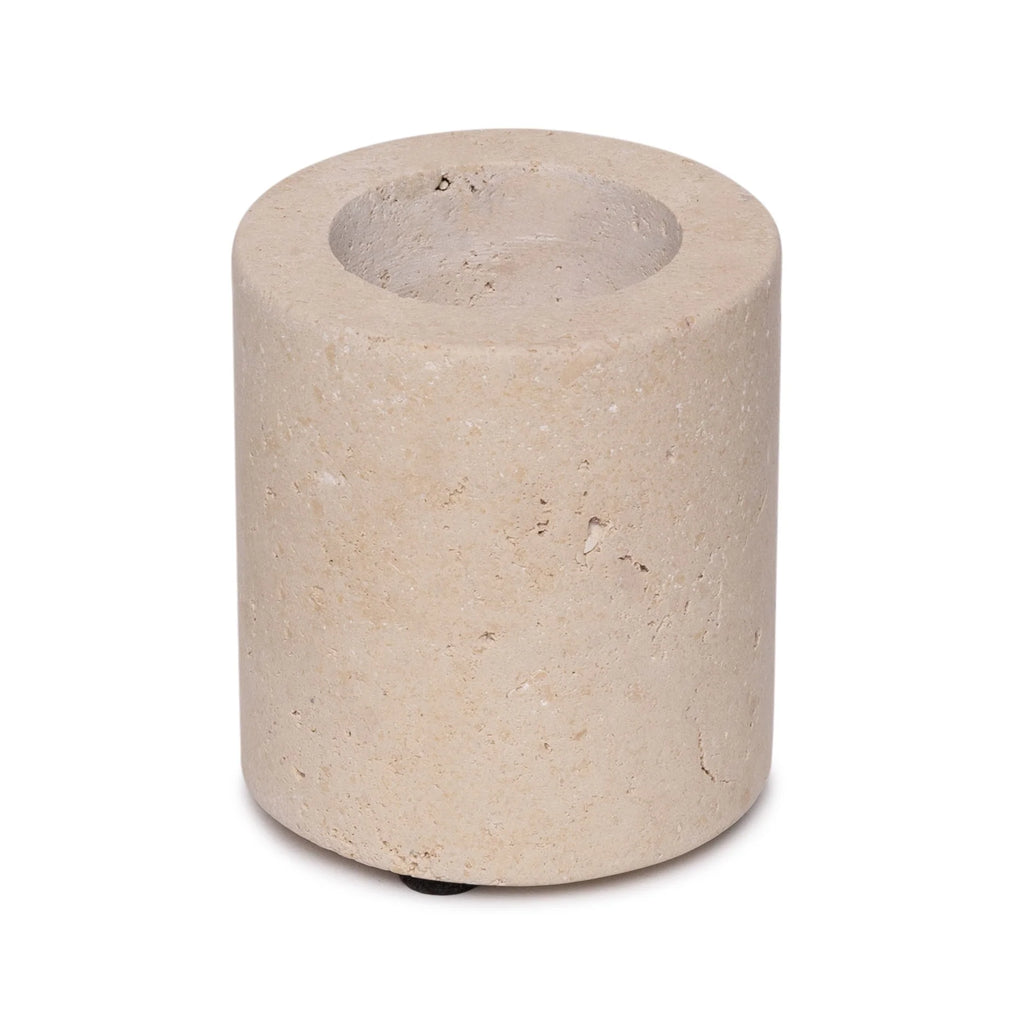 Travertine waxinelichthouders – S, M & L