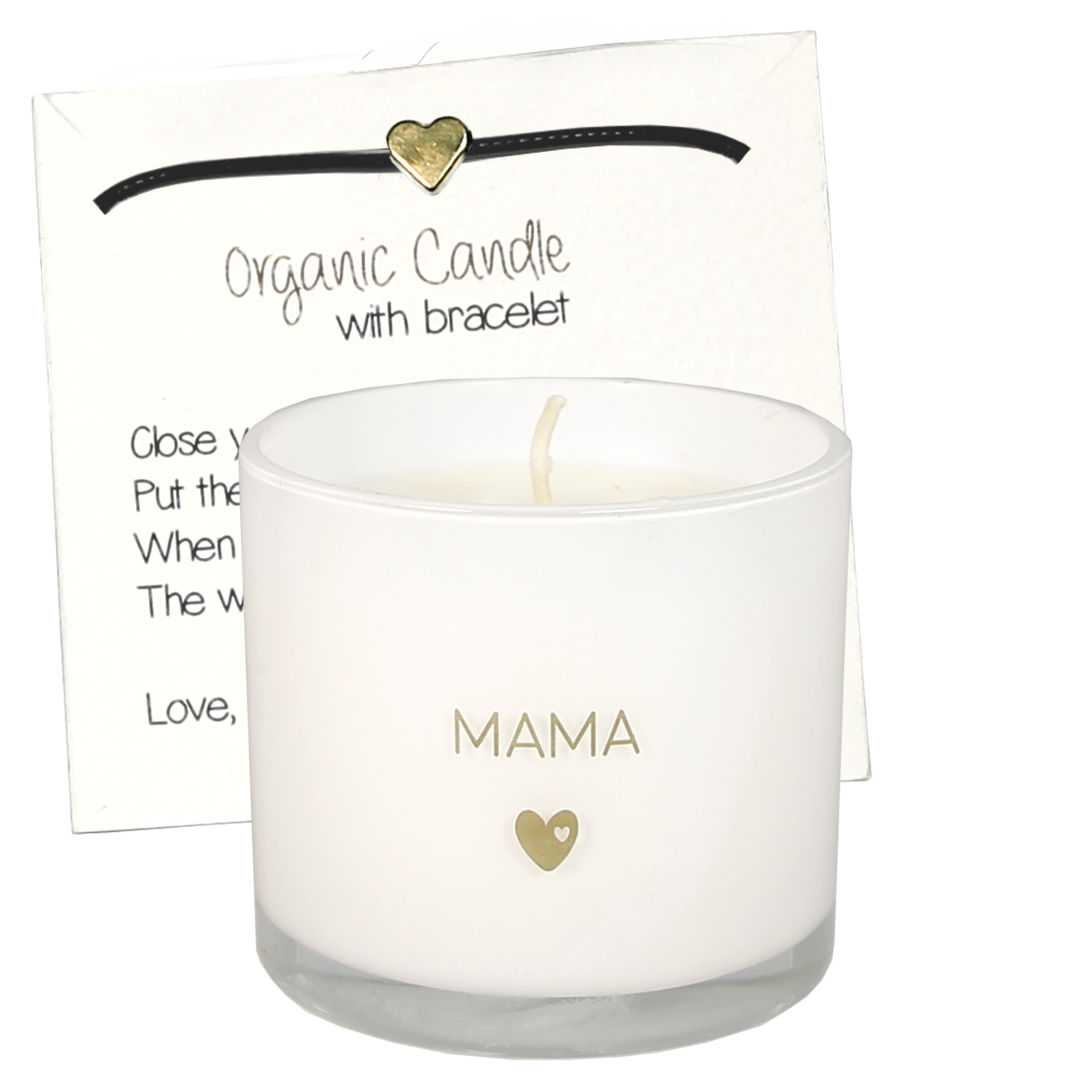 geurkaars met armband- mama