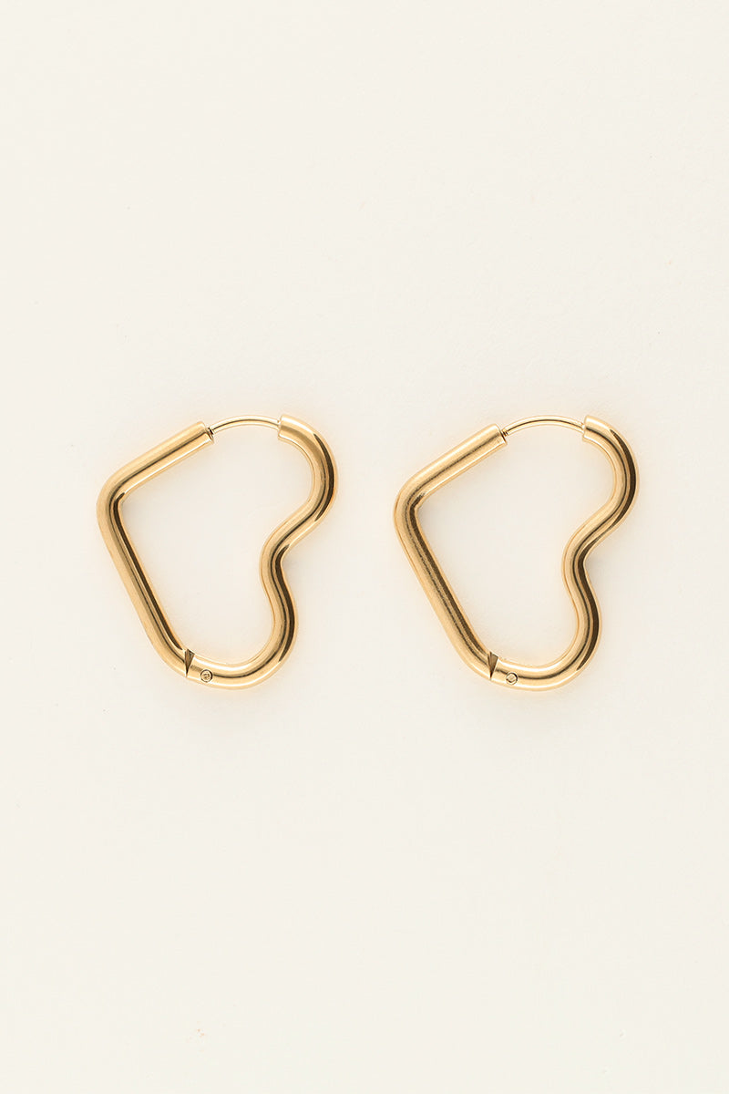 Earring basic heart