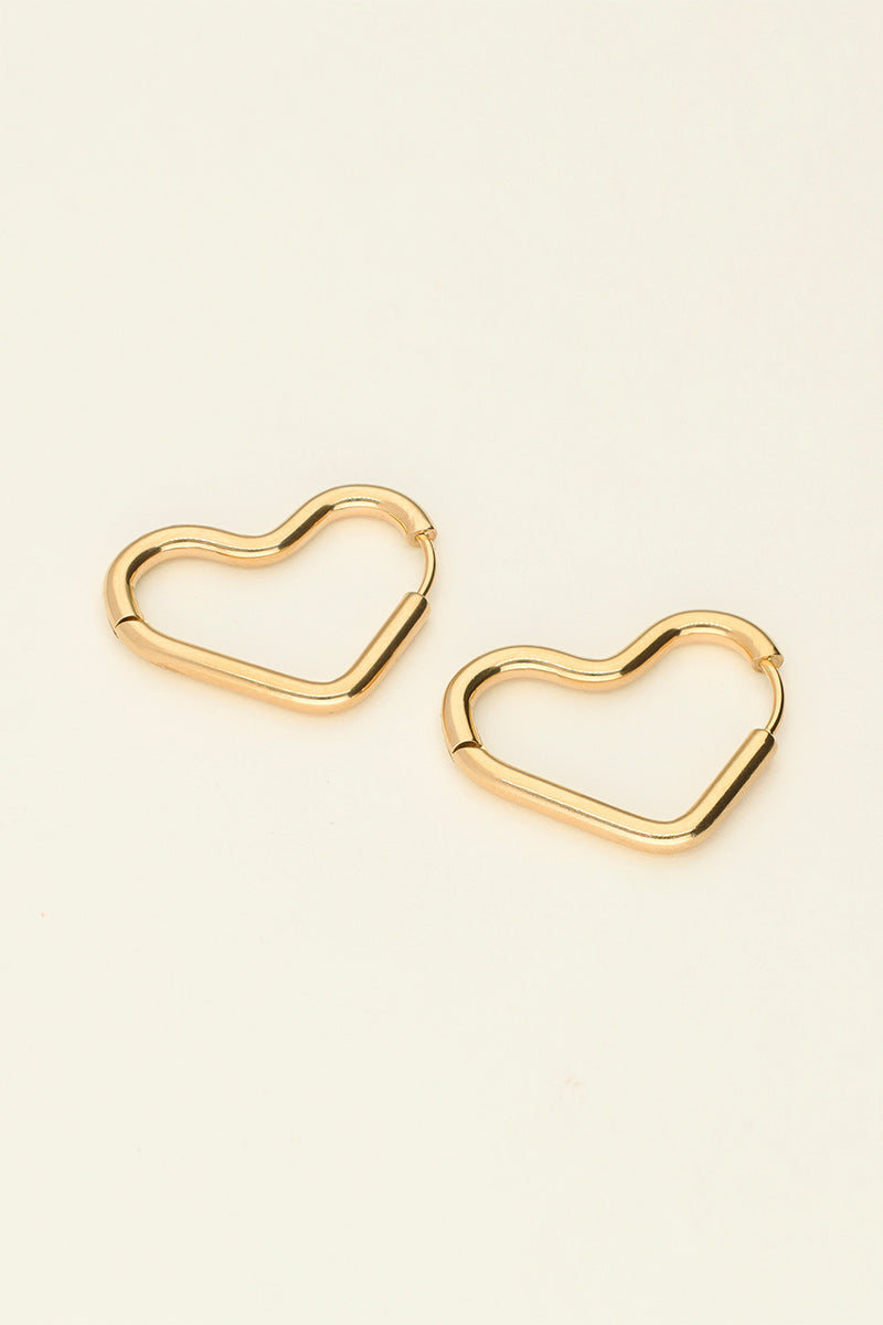 Earring basic heart