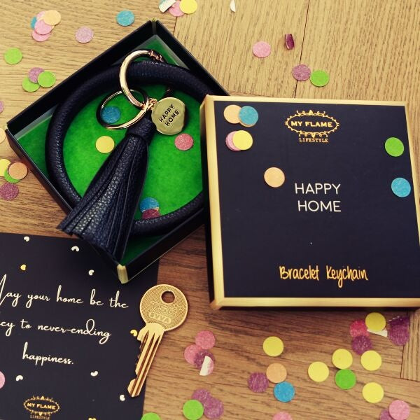 wristletsleutelhanger - happy home