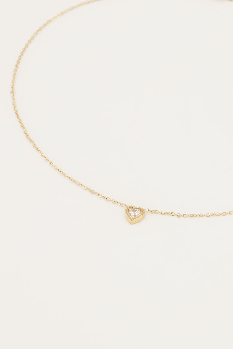 Ketting hartje strass