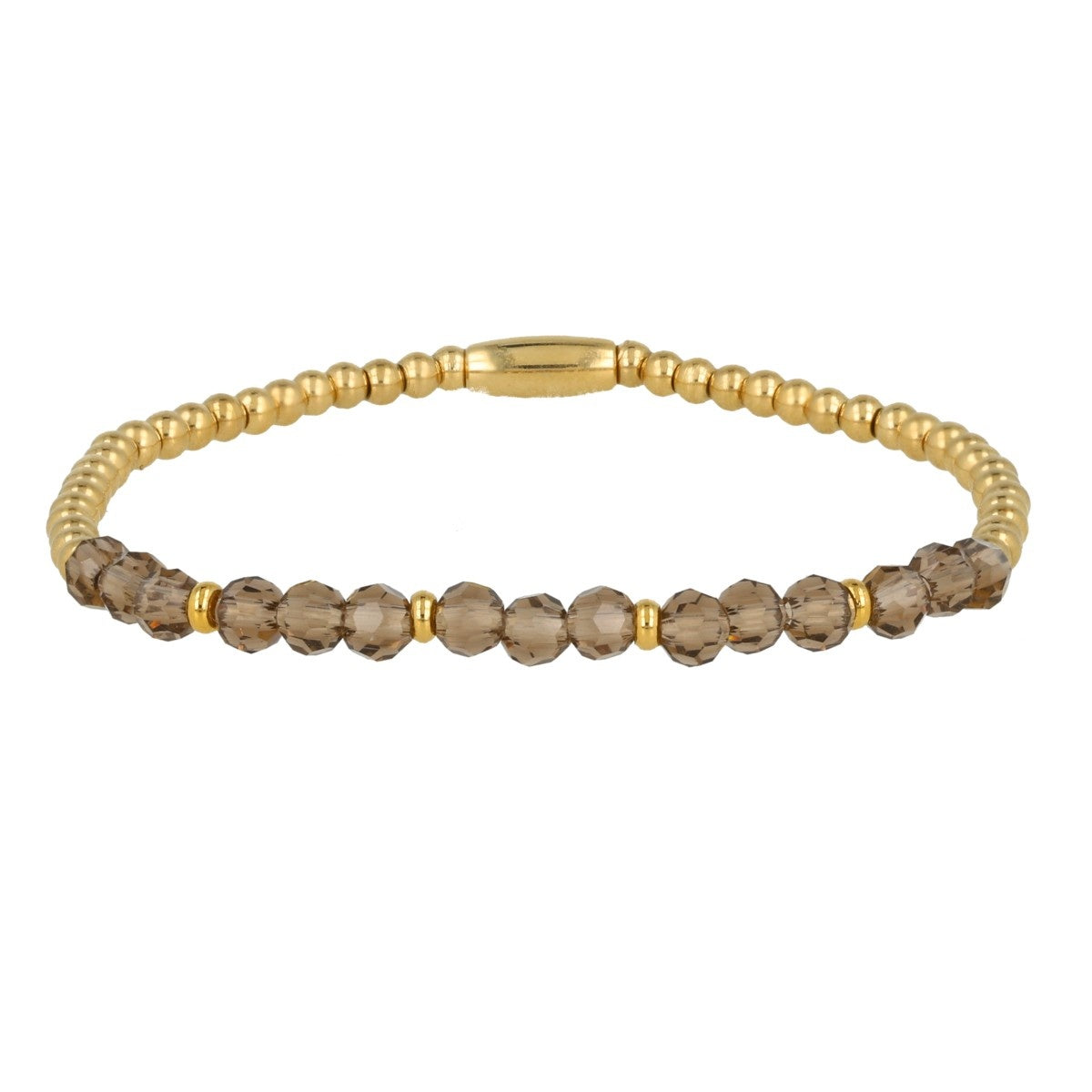 Gouden armband met glaskristallen