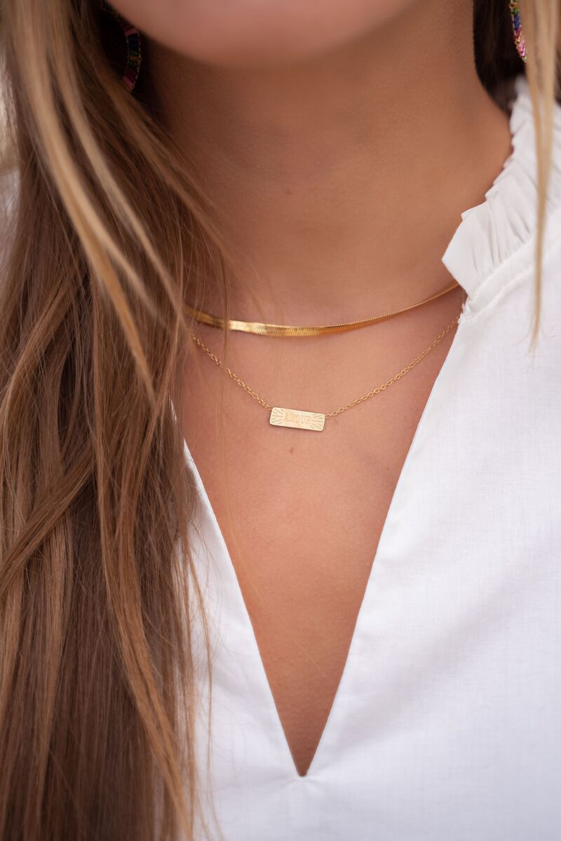 Platte schakelketting dun