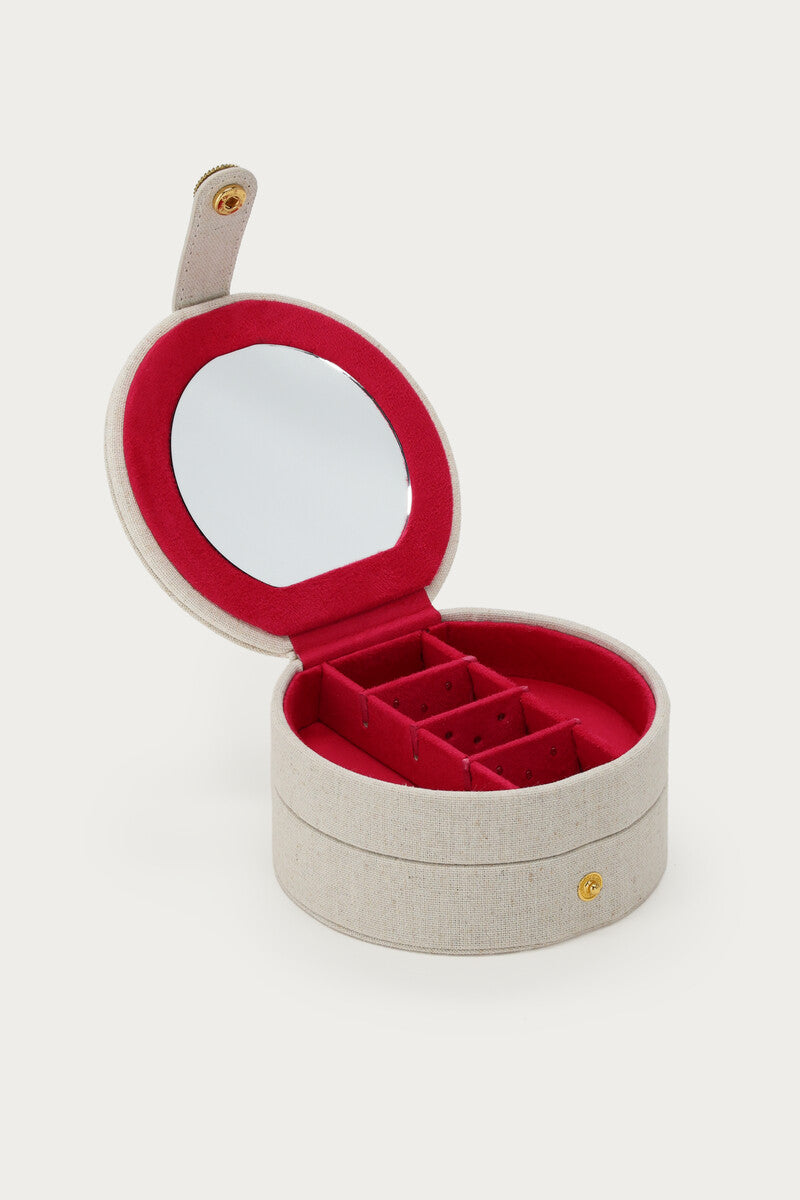 Jewellery organiser round double layer