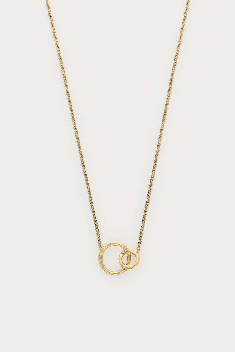 Bold ketting met open cirkel – goud