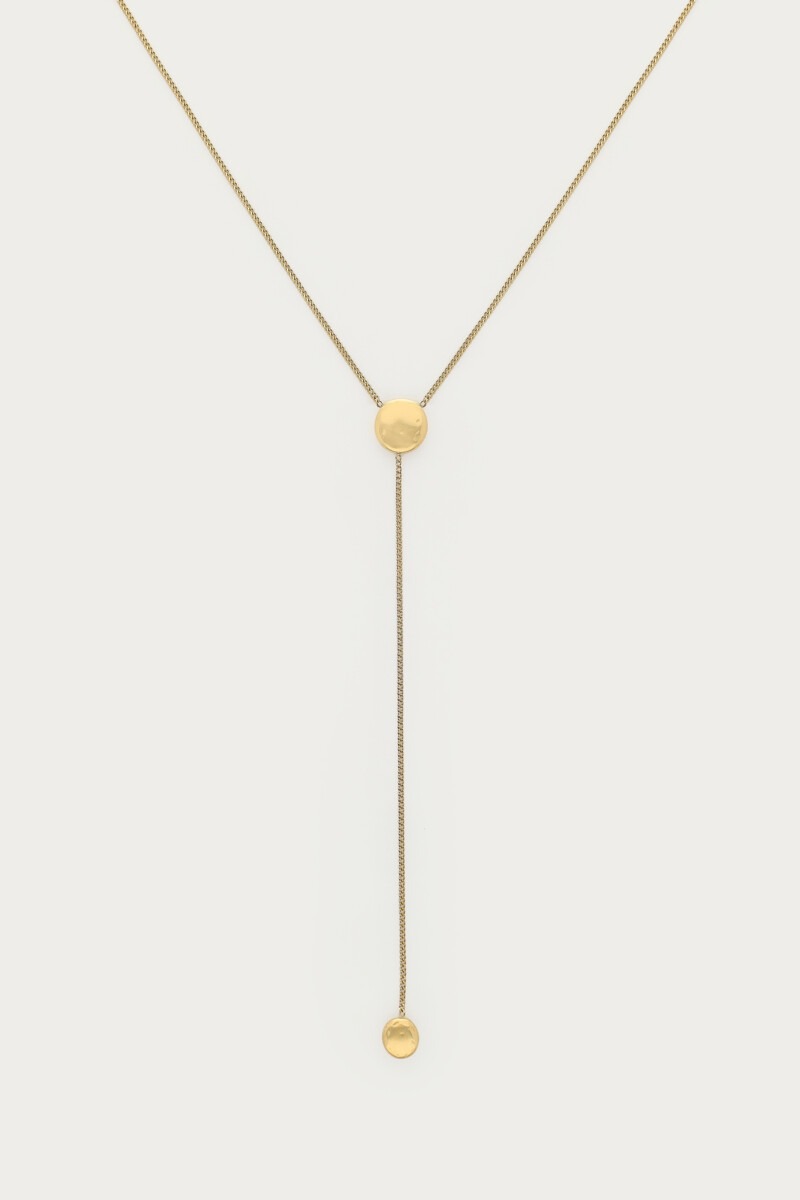 Bold Y-ketting met dots – goud