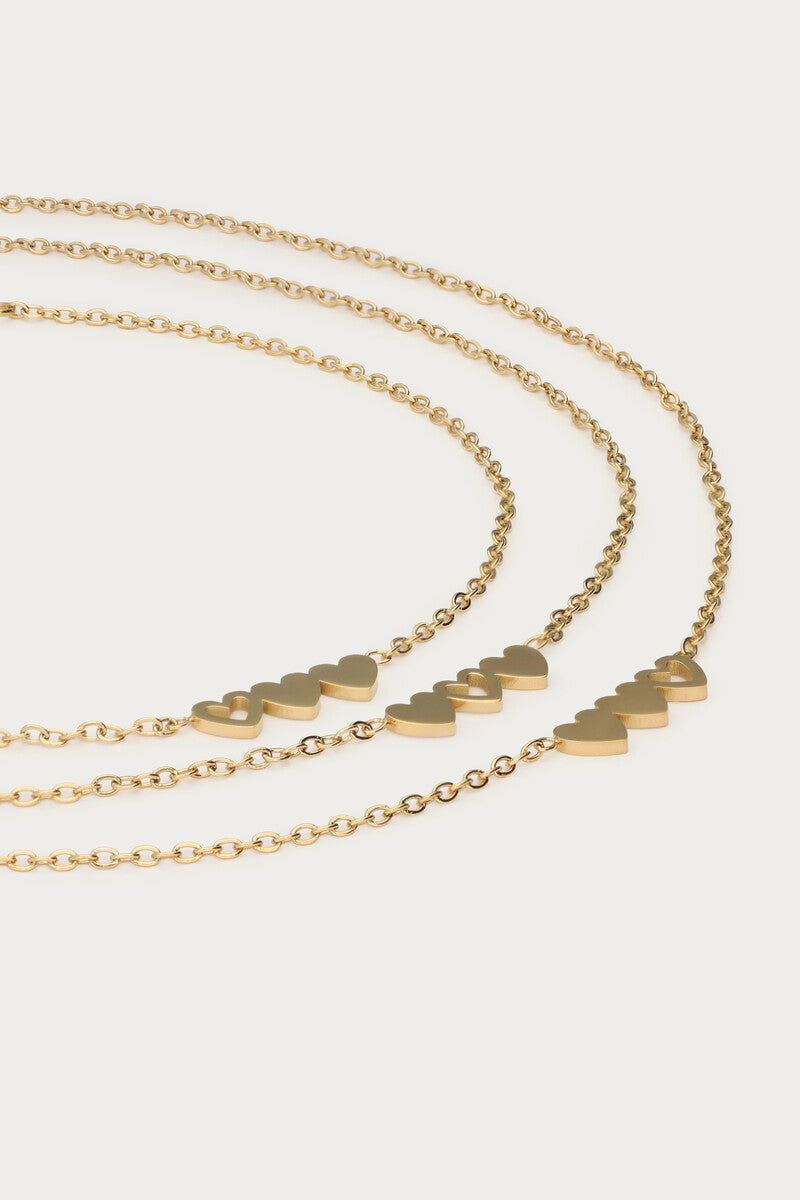 Bracelet set 3 hearts