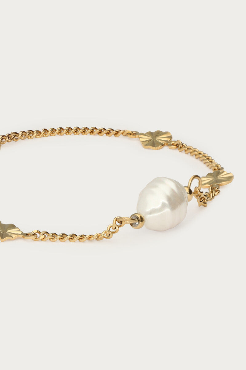 Bracelet pearl hearts
