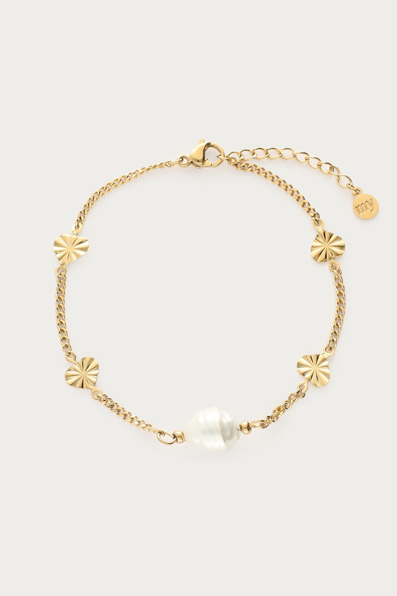 Bracelet pearl hearts