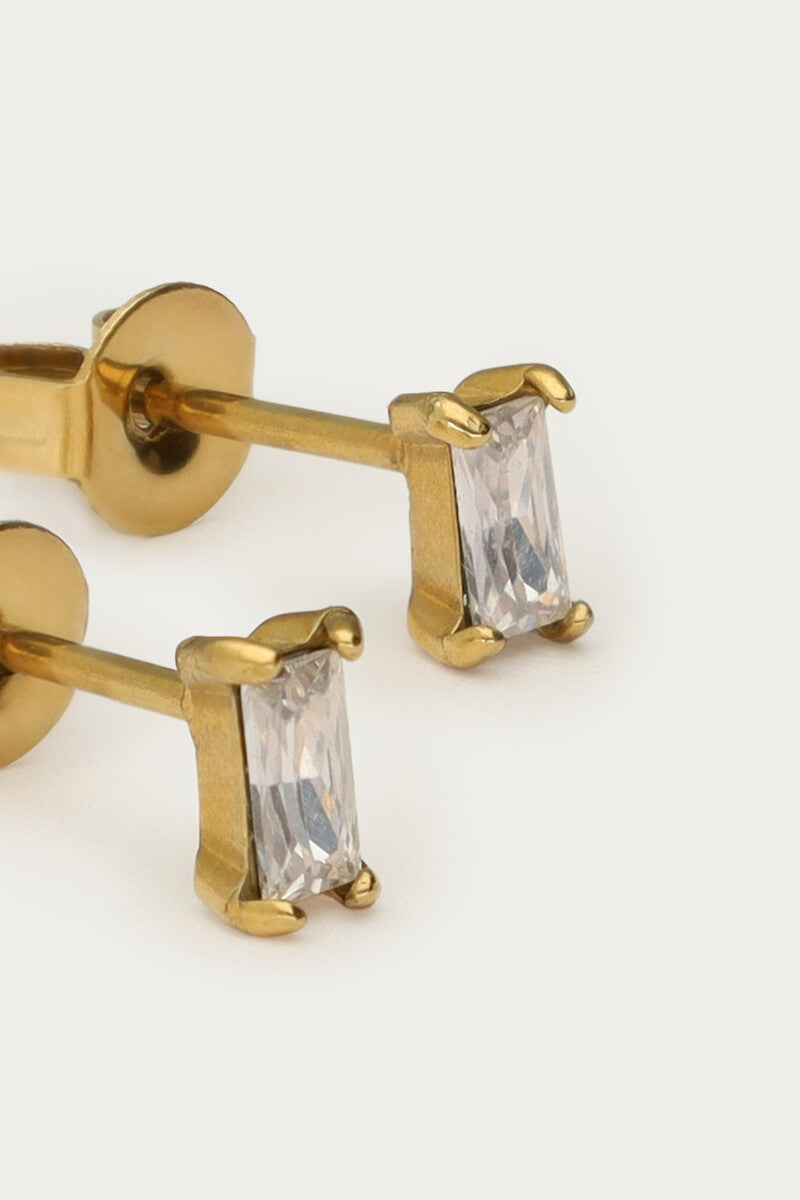 Earstud square strass