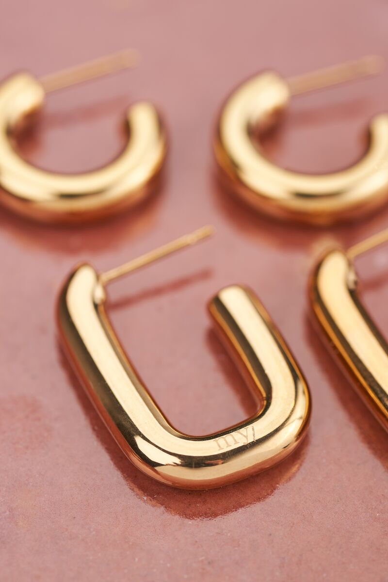 Earrings rectangular