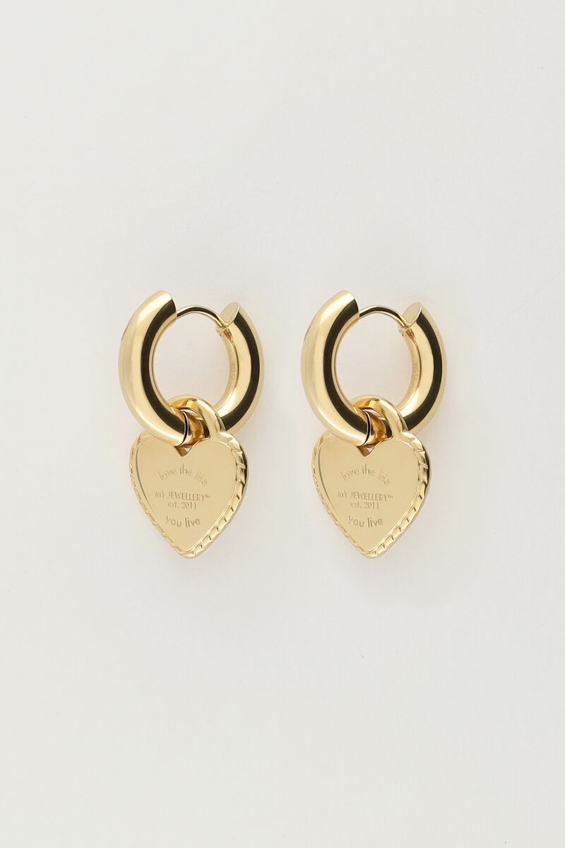 Oorbel candy couture hart