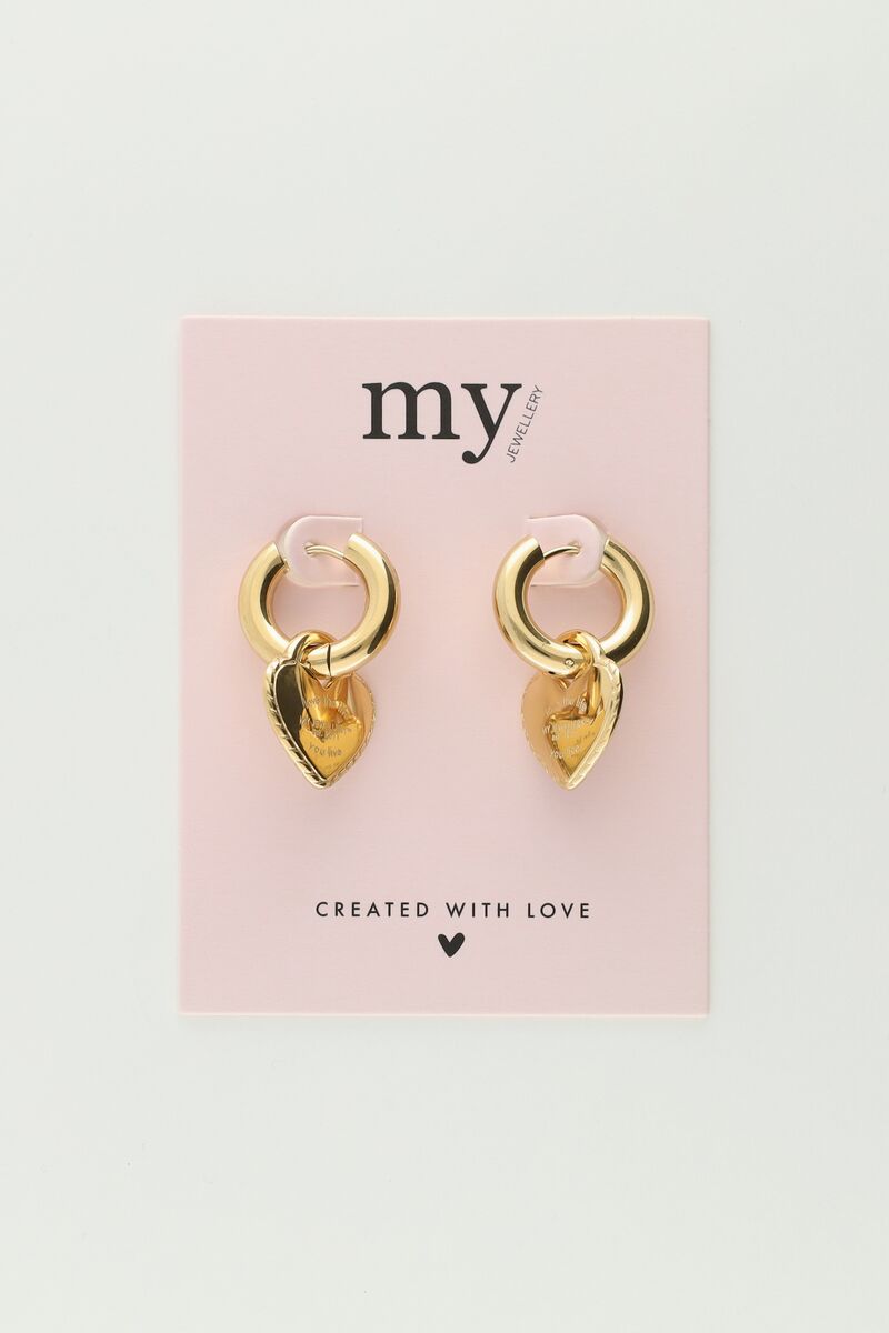 Oorbel candy couture hart