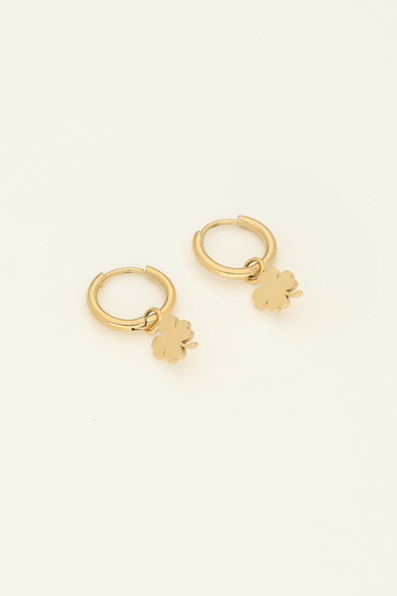 Earring clover 1.2 cm
