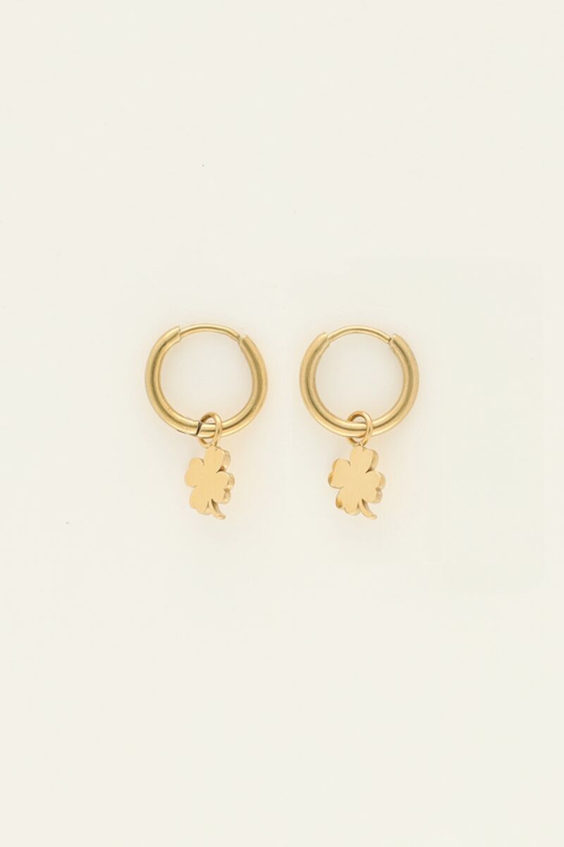 Earring clover 1.2 cm