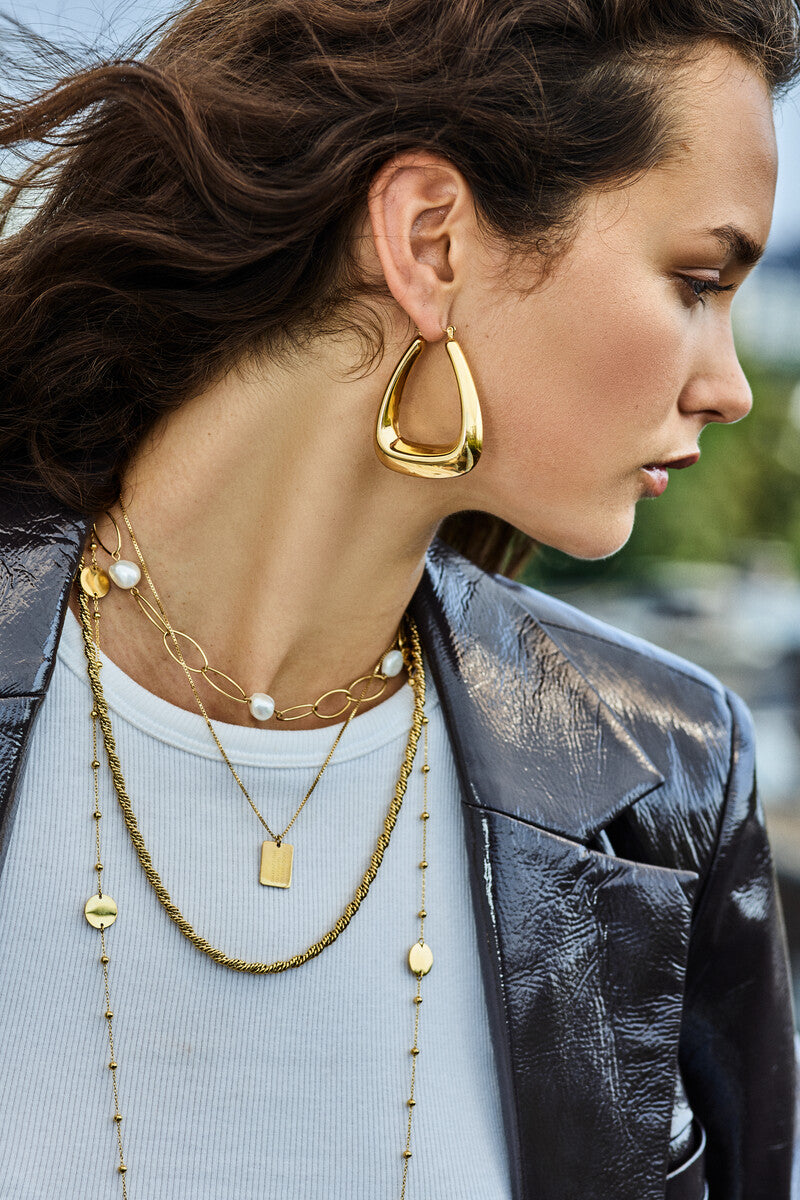 Earring triangle big