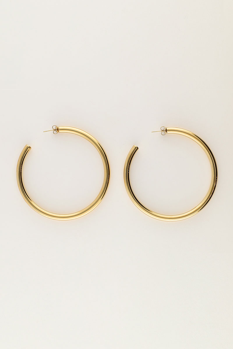 Earring hoops big basic