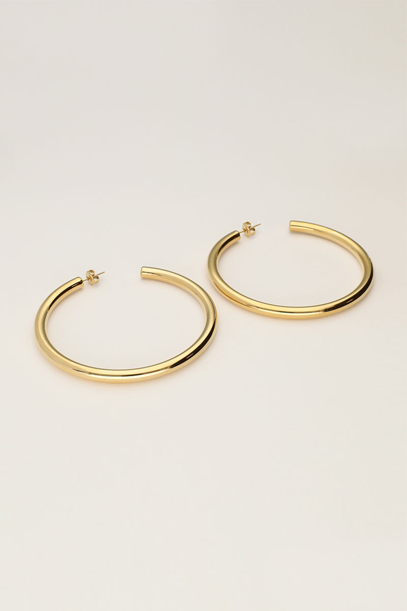 Earring hoops big basic